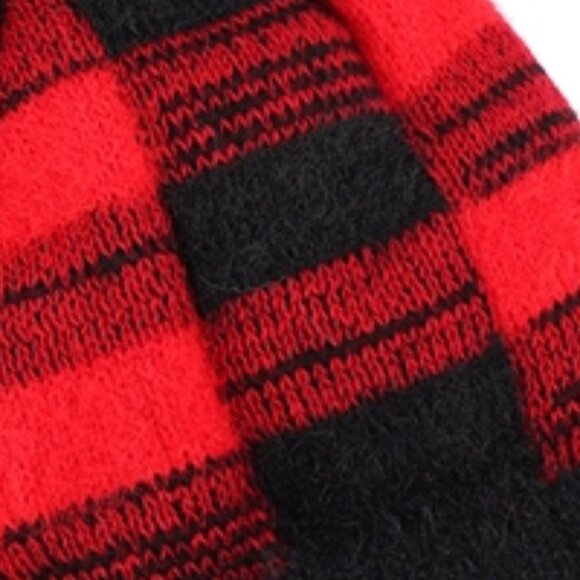 RED LUMBERJACK BEANIE